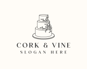 Wedding Cake Baking logo design