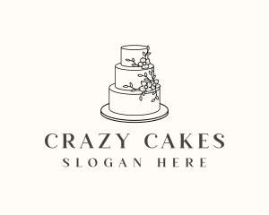 Wedding Cake Baking logo design