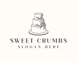 Wedding Cake Baking logo design