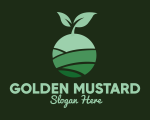 Organic Plant Seeding logo design