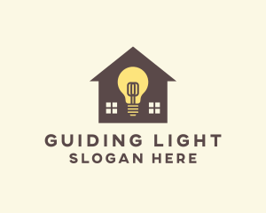 House Light Bulb logo design