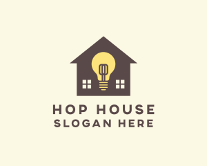 House Light Bulb logo design