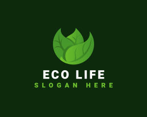 Plant Leaf Eco logo design