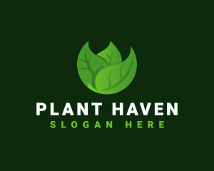 Plant Leaf Eco logo design