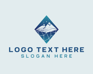 Glacier - Iceberg Network Technology logo design