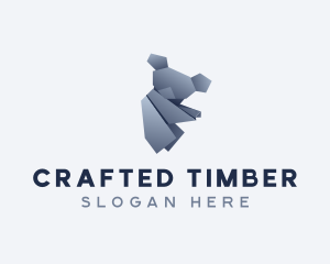 Koala Papercraft Origami logo design