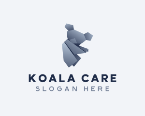 Koala Papercraft Origami logo design