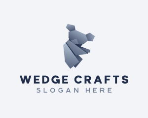 Koala Papercraft Origami logo design