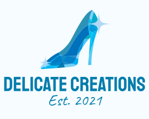 Blue Glass Shoes logo design