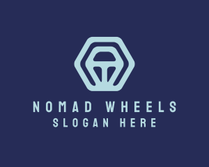 Car Steering Wheel logo design