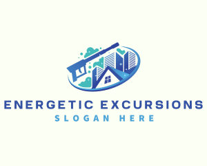 Cleaning Pressure Wash logo design