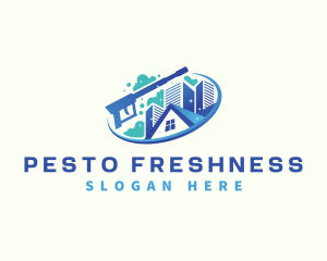 Cleaning Pressure Wash logo design