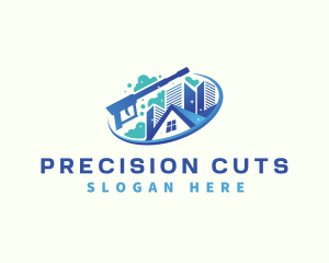 Cleaning Pressure Wash logo design