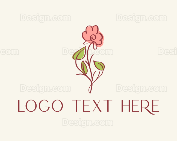 Beauty Product Flower Logo