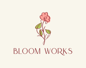 Beauty Product Flower  logo design