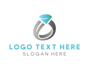 Gem Wedding Ring logo design