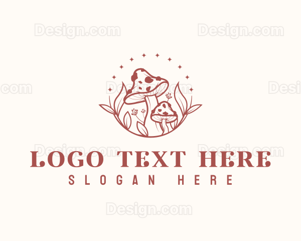 Magical Mushroom Fungus Logo