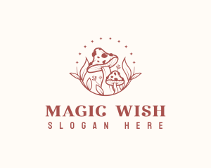 Magical Mushroom Fungus logo design