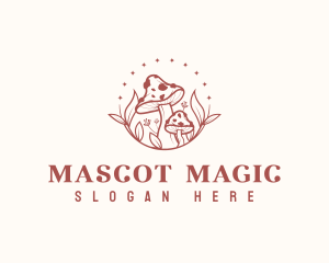 Magical Mushroom Fungus logo design