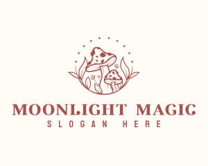 Magical Mushroom Fungus logo design