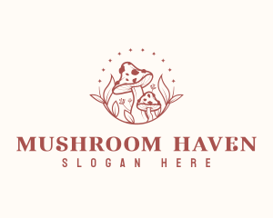 Magical Mushroom Fungus logo design