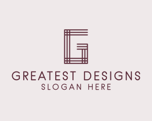 Woven Textile Letter G logo design