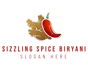 Chili Ginger Food logo design