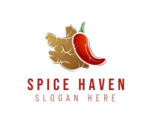 Chili Ginger Food logo design