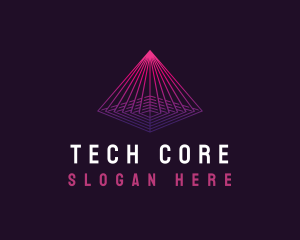 Pyramid Tech Cyber logo design