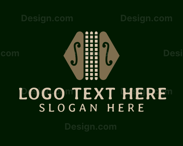 Elegant Accordion Music Logo