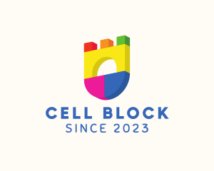 Kiddie Block  Daycare logo design