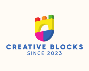 Kiddie Block  Daycare logo design