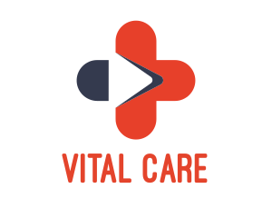 Medical Cross Video Play logo