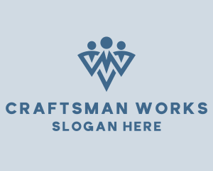 Working Employee Corporation logo design