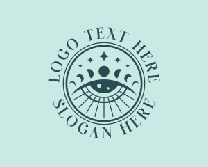 Cosmic Fortune Teller Eye logo