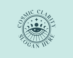 Cosmic Fortune Teller Eye logo