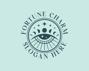 Cosmic Fortune Teller Eye logo design