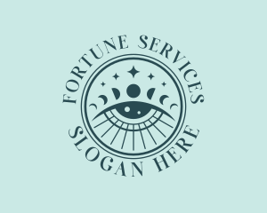 Cosmic Fortune Teller Eye logo