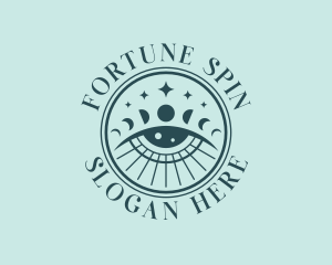 Cosmic Fortune Teller Eye logo design