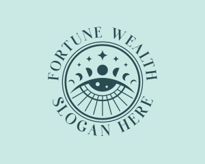 Cosmic Fortune Teller Eye logo design