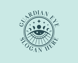 Cosmic Fortune Teller Eye logo design