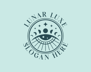 Cosmic Fortune Teller Eye logo design