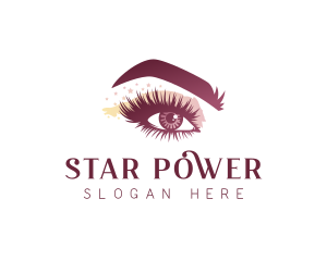 Cosmetics Eyelash Makeup logo design