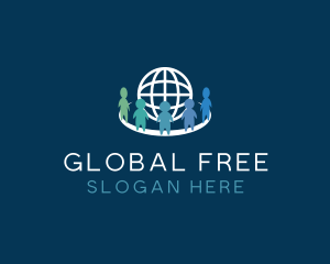 Global Human Recruitment logo design