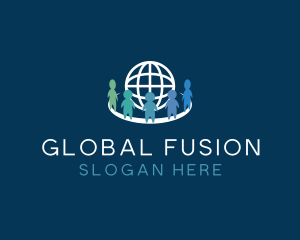 Global Human Recruitment logo design