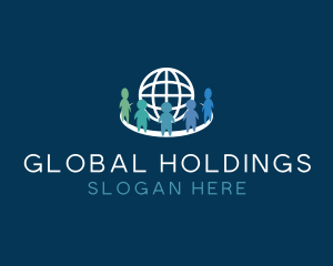 Global Human Recruitment logo design