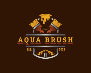 Paint Brush Renovation logo design