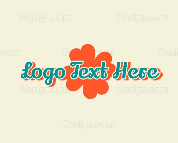 Chic Flower Cursive Logo