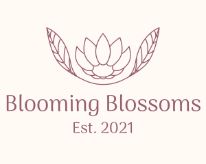Minimalist Ornamental Flower  logo