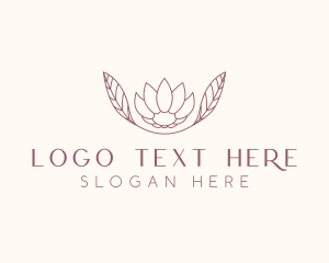 Minimalist Ornamental Flower  logo